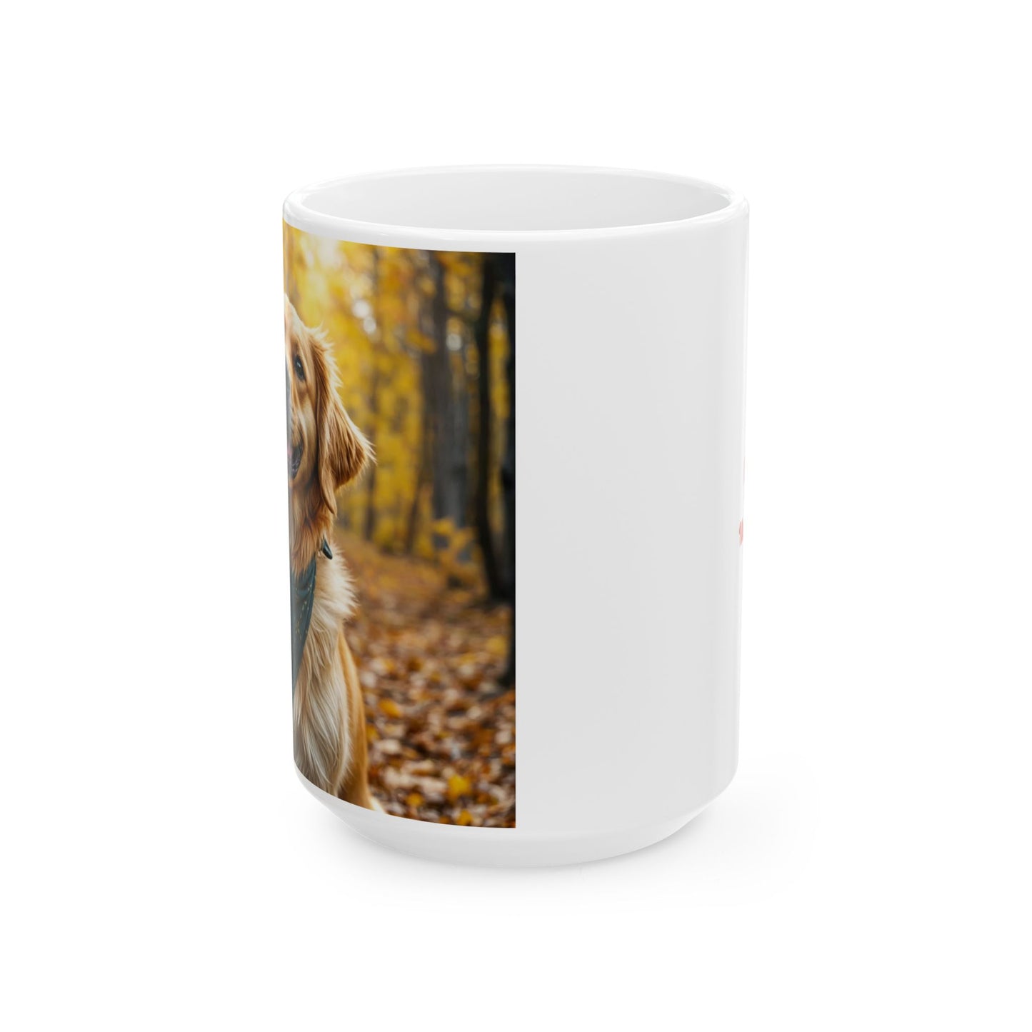 "Golden Retriever Autumn" Mug (11oz, 15oz)