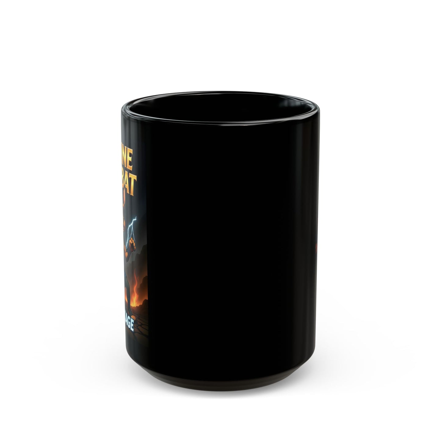 "Canine Kombat - Keno Kage" Black Mug (11oz, 15oz)