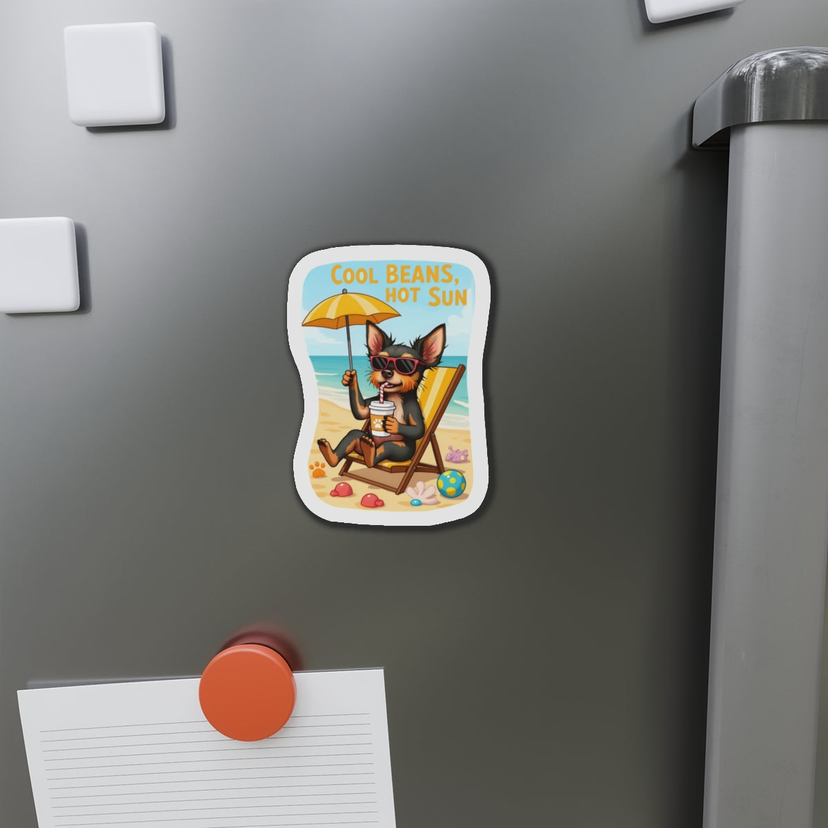 "Cool Beans, Hot Sun" Magnet