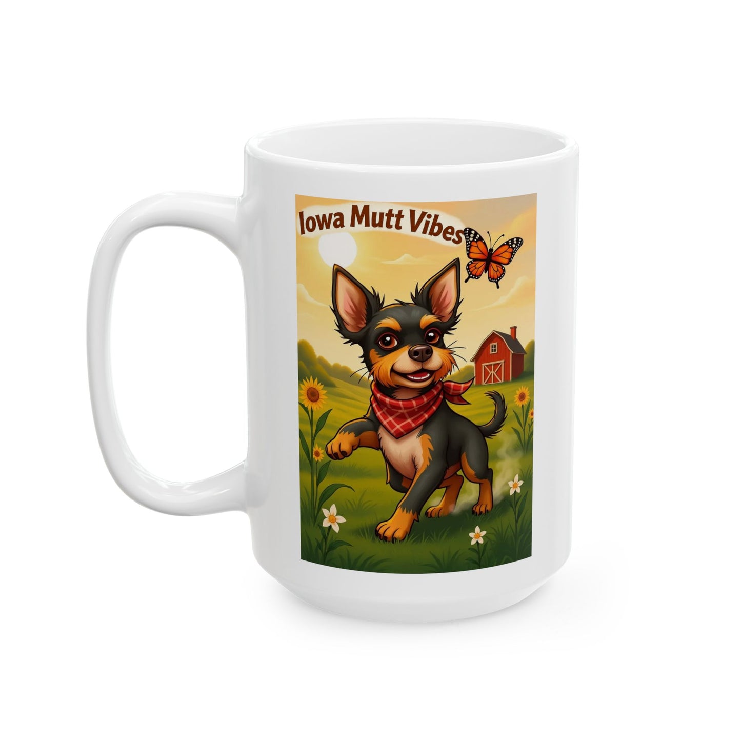 "Iowa Mutt Vibes" Mug (11oz, 15oz)