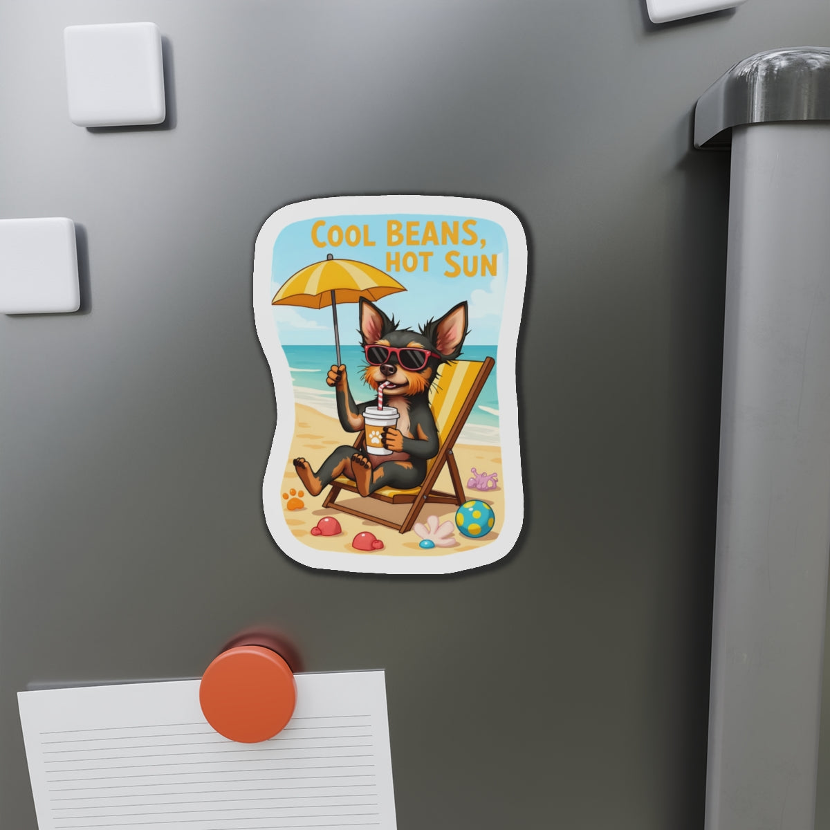 "Cool Beans, Hot Sun" Magnet
