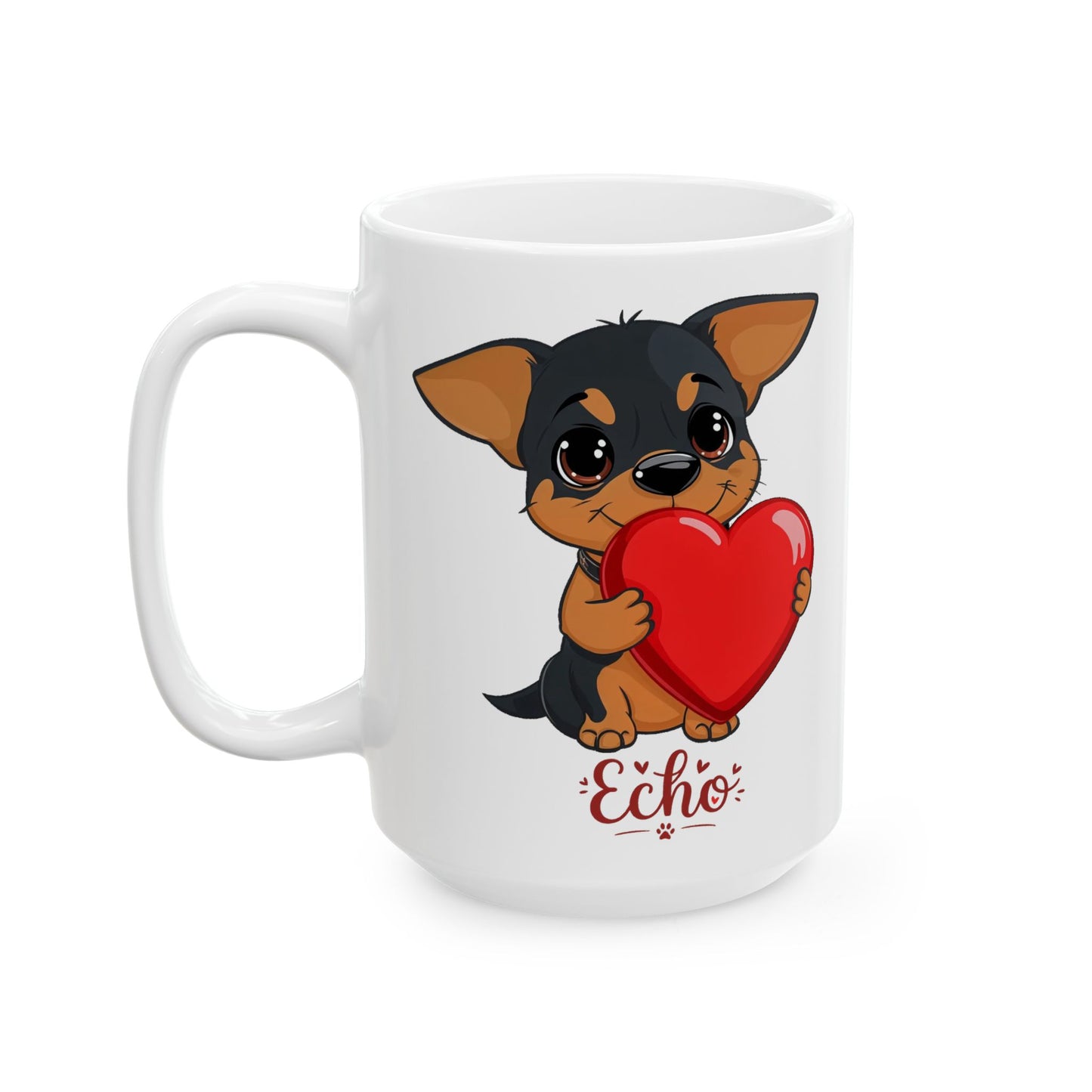 "Echo The MinPin" Custom Mug, (11oz, 15oz)