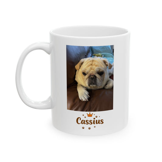 "Cassius the Pug" Custom Mug (11oz, 15oz)