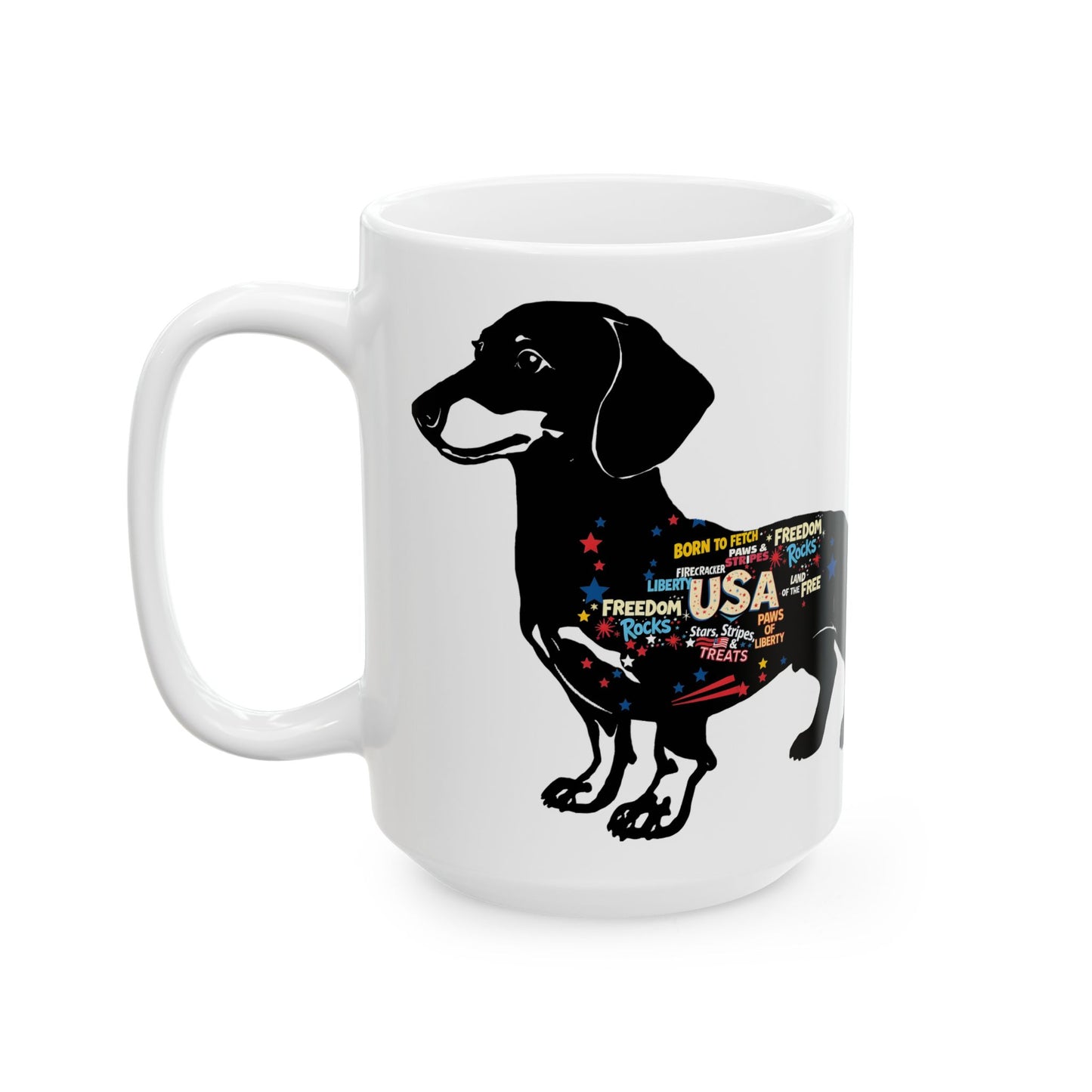"USA Dachshund" Mug (11oz, 15oz)