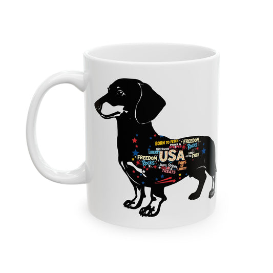 "USA Dachshund" Mug (11oz, 15oz)