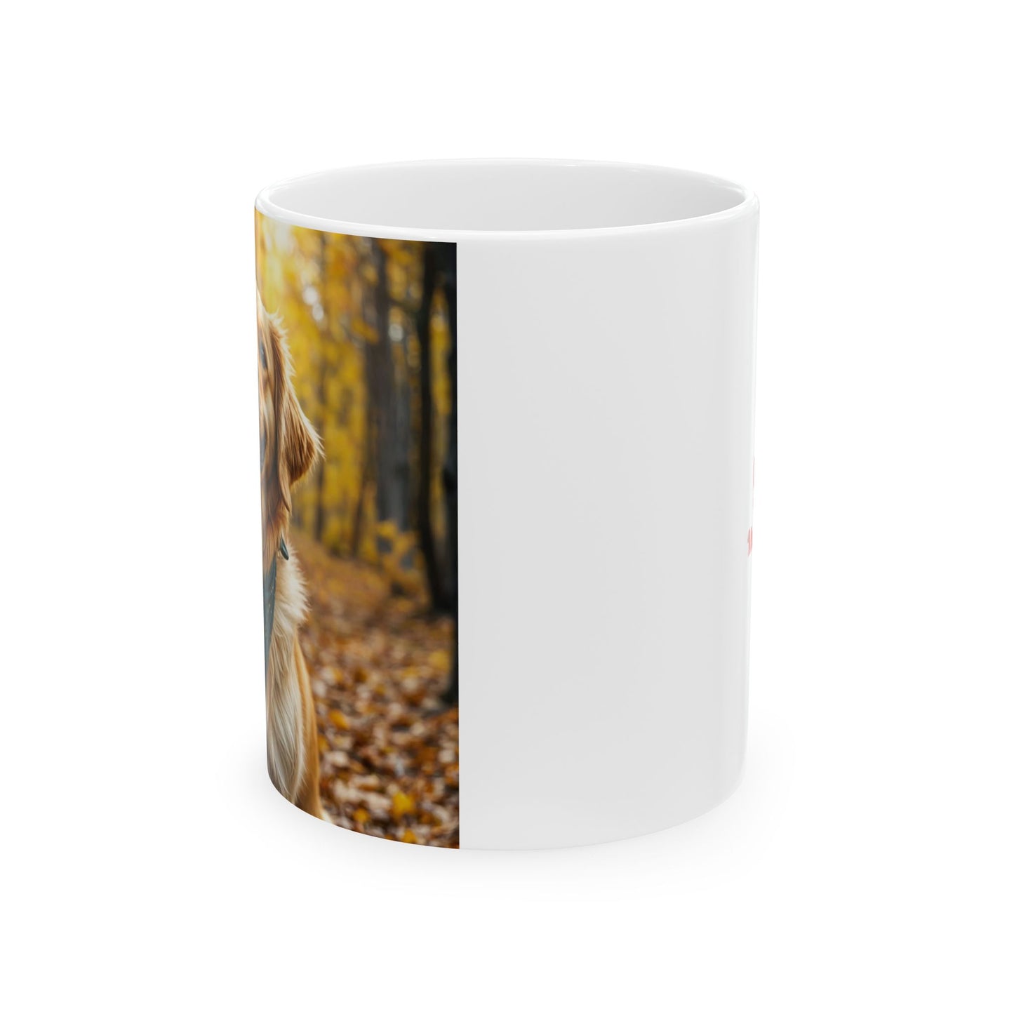 "Golden Retriever Autumn" Mug (11oz, 15oz)