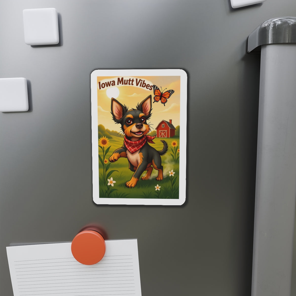 "Iowa Mutt Vibes" Magnet