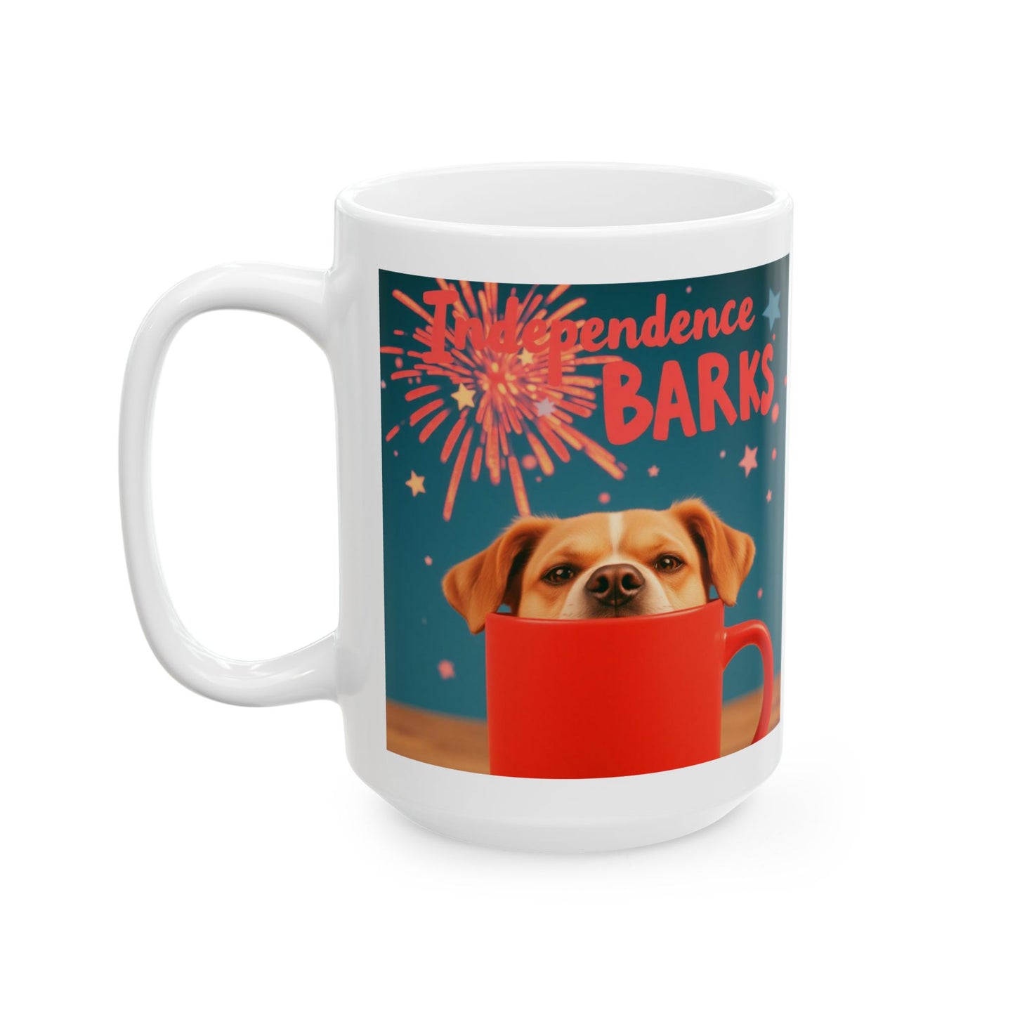 "Independence Barks" Mug (11oz, 15oz)