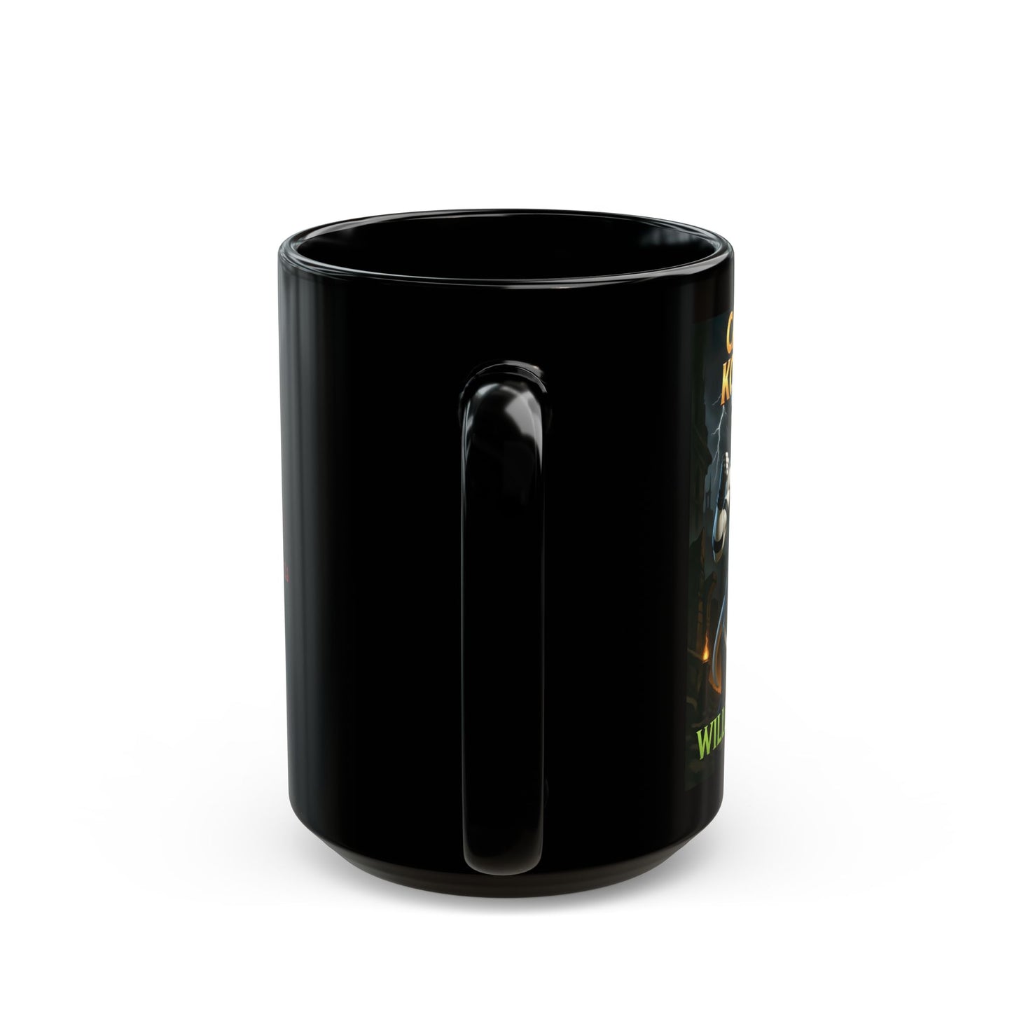 "Canine Kombat - Willow Blade" Black Mug (11oz, 15oz)