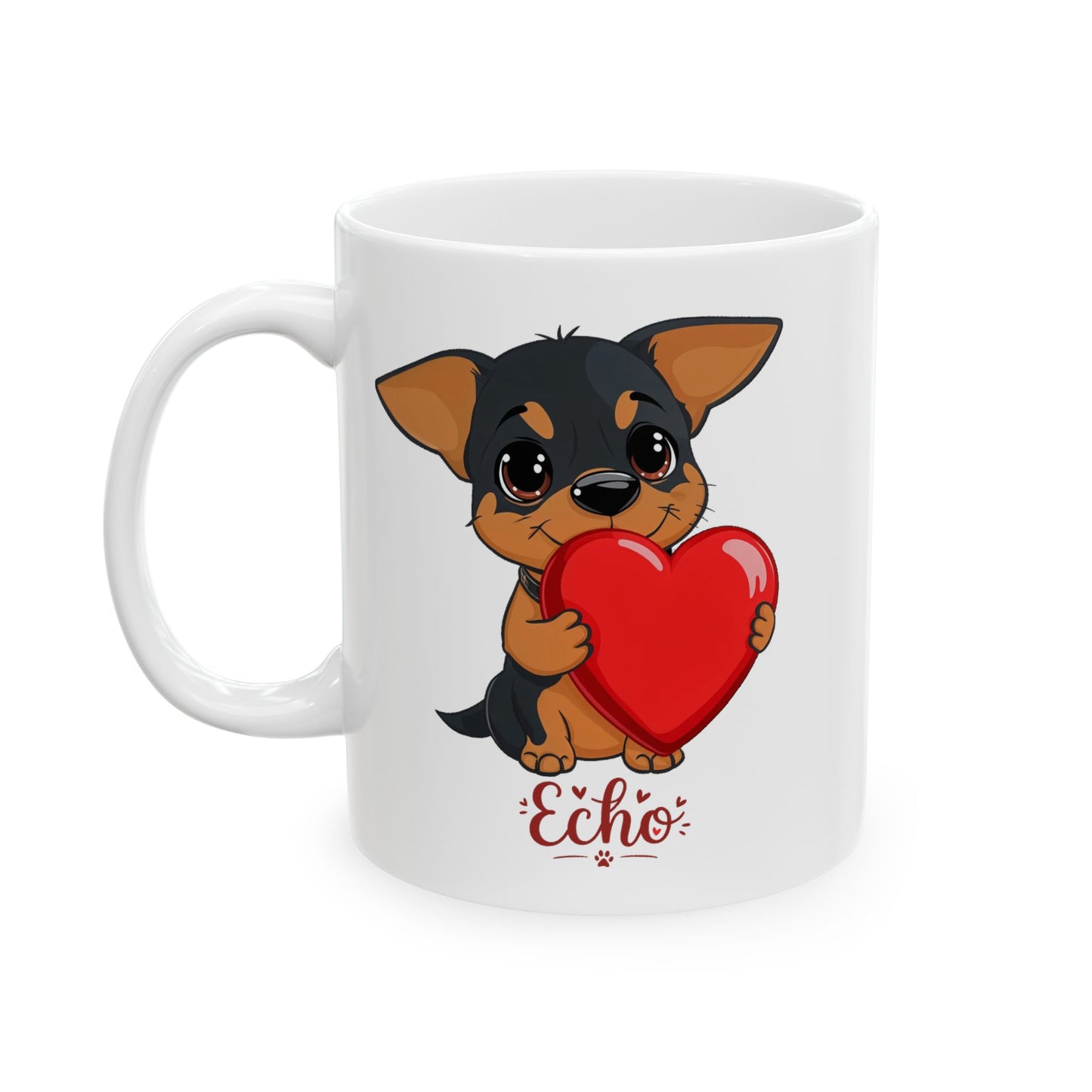 "Echo The MinPin" Custom Mug, (11oz, 15oz)