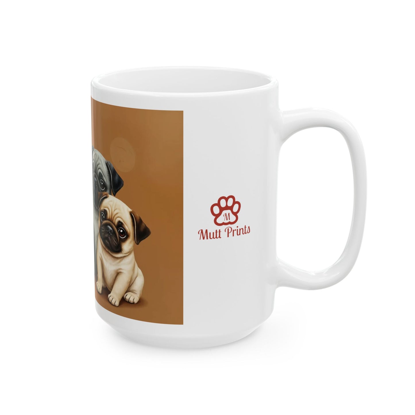 "Puppy Pug Pals & Coffee Tails" Mug (11oz, 15oz)
