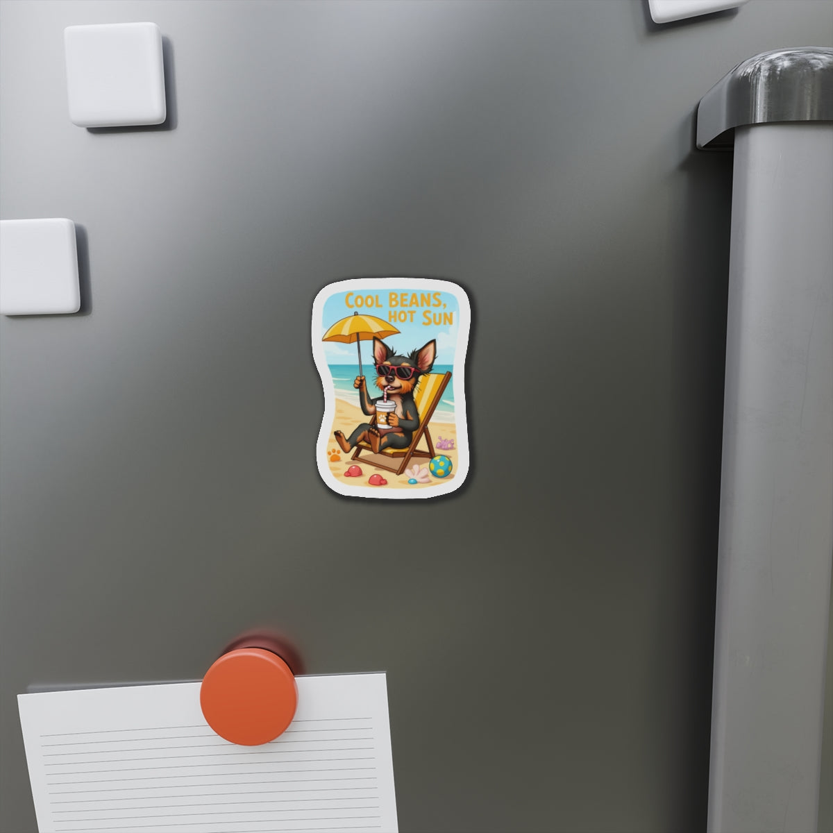 "Cool Beans, Hot Sun" Magnet