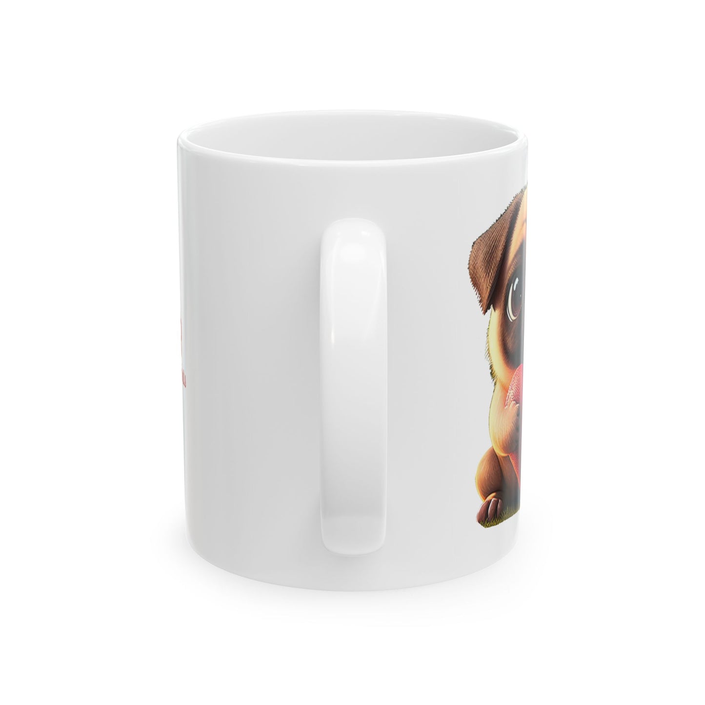 "Love Pug Ceramic" Mug (11oz)