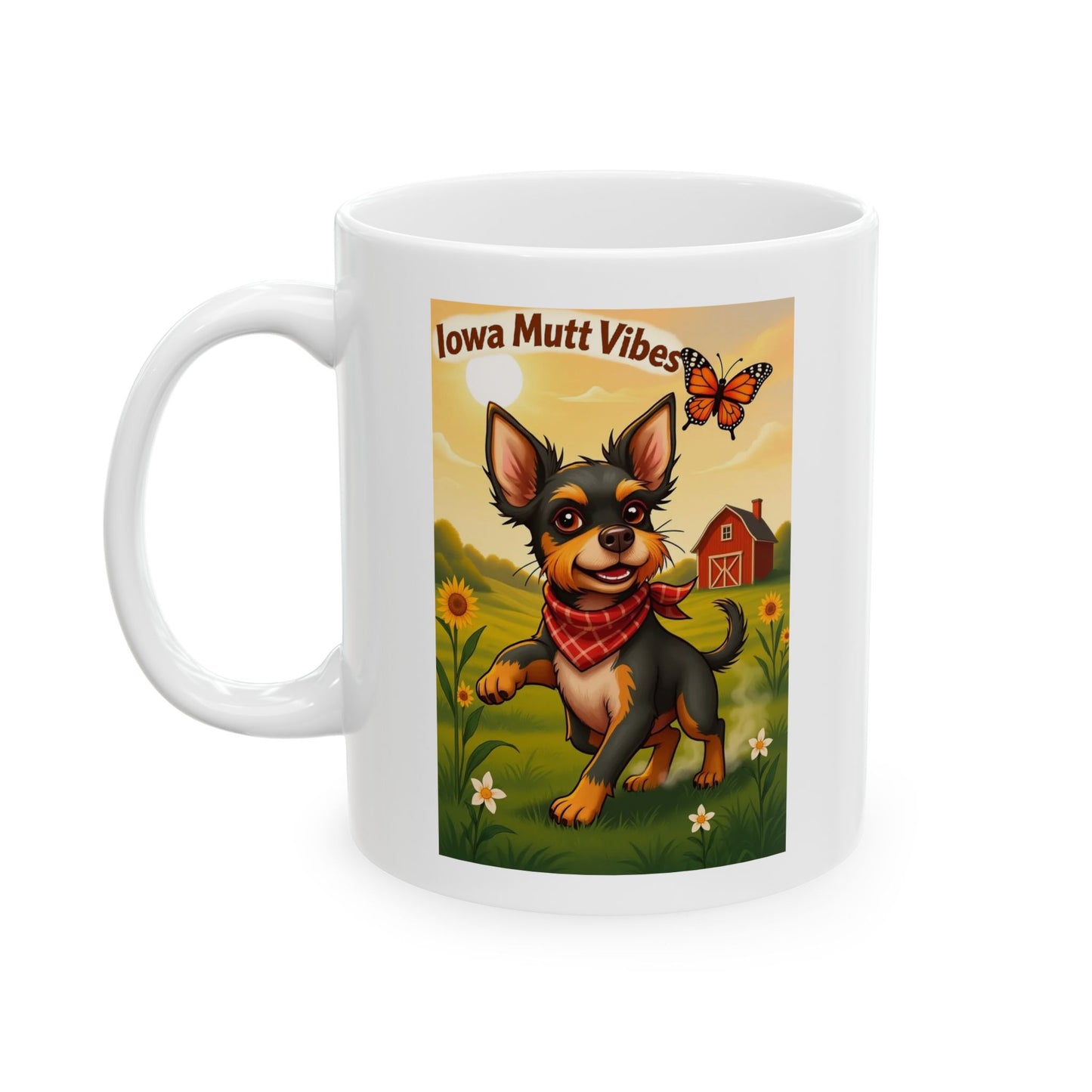 "Iowa Mutt Vibes" Mug (11oz, 15oz)
