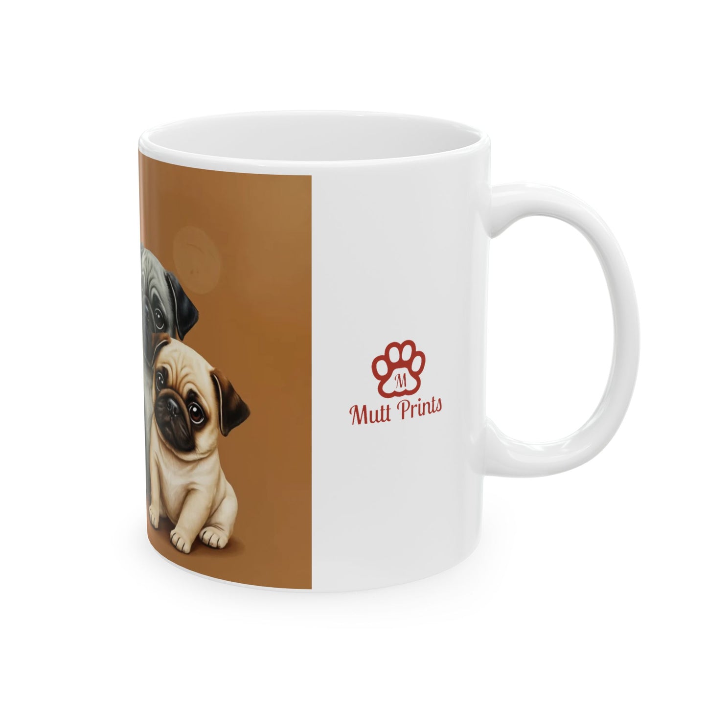 "Puppy Pug Pals & Coffee Tails" Mug (11oz, 15oz)