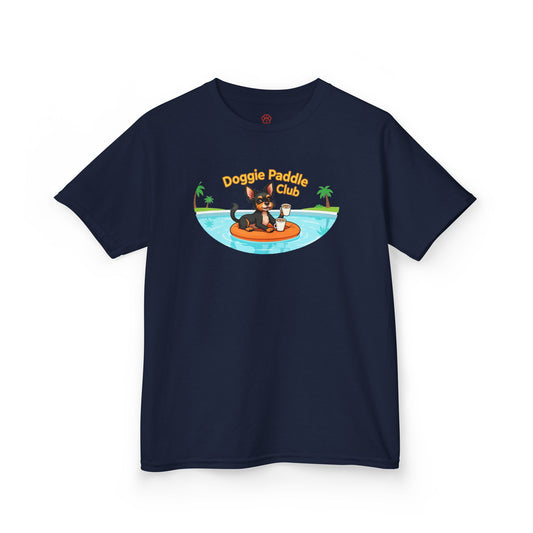“Doggie Paddle Club” Kids Tee