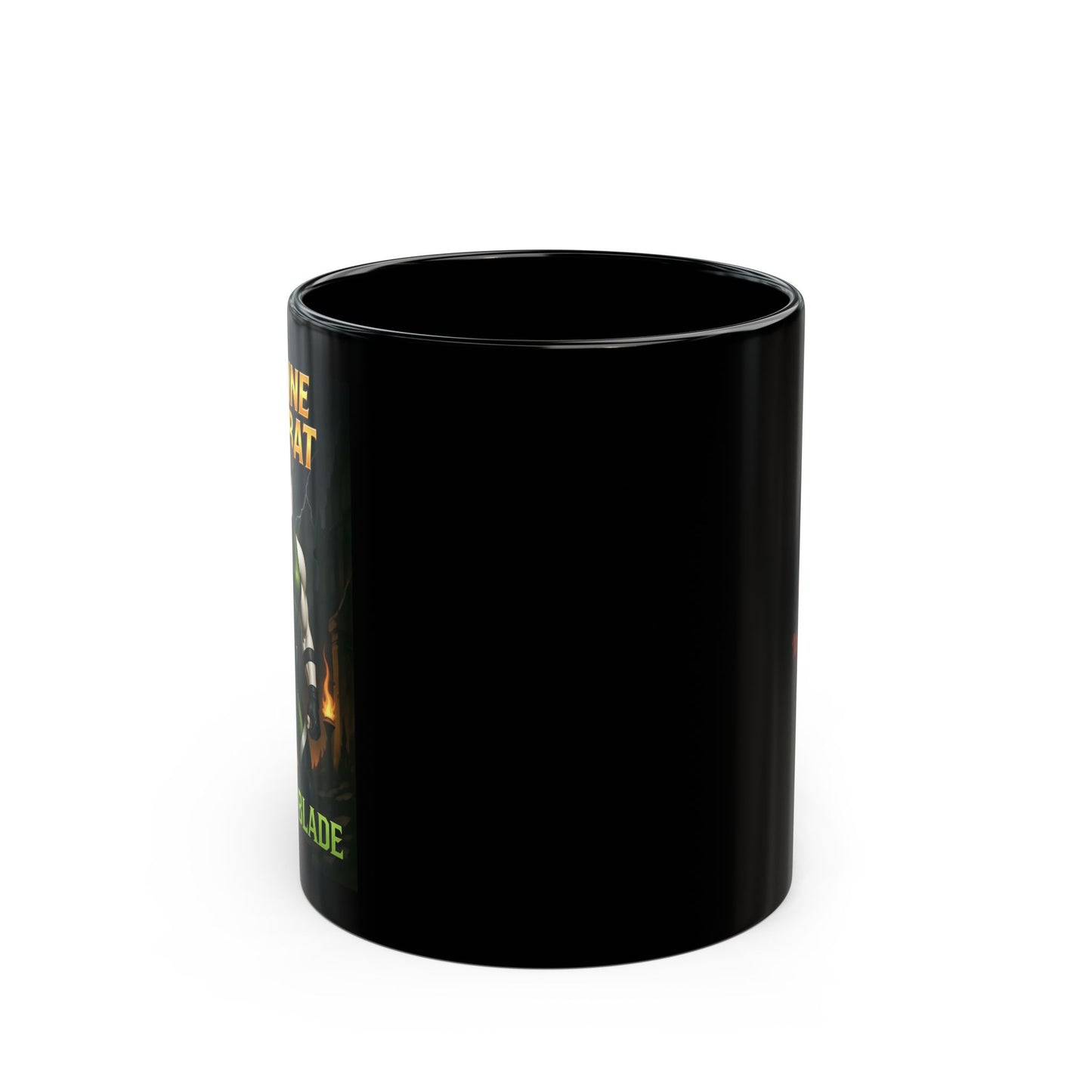 "Canine Kombat - Willow Blade" Black Mug (11oz, 15oz)