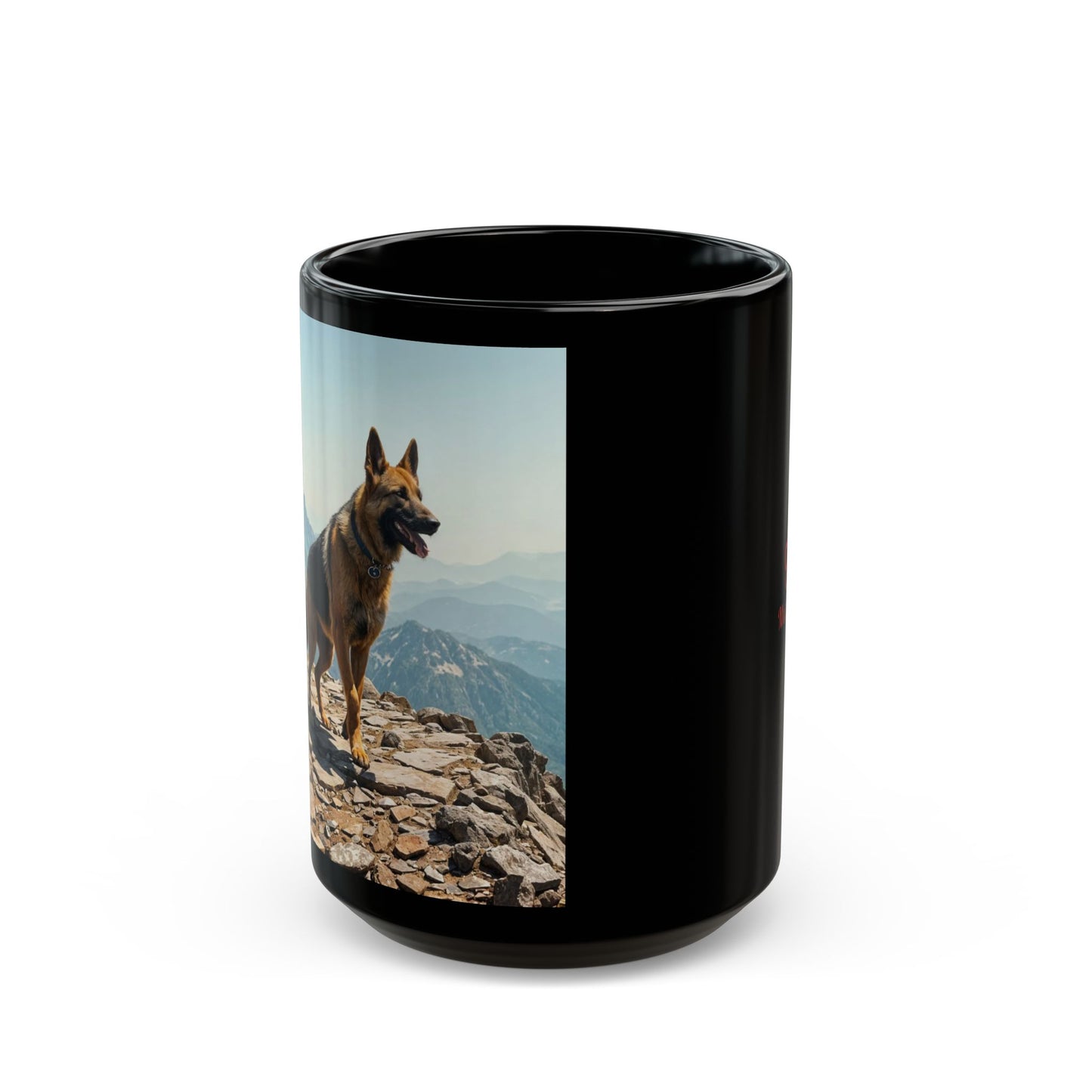 "Capricorn German Shepherd" Black Mug (11oz, 15oz)