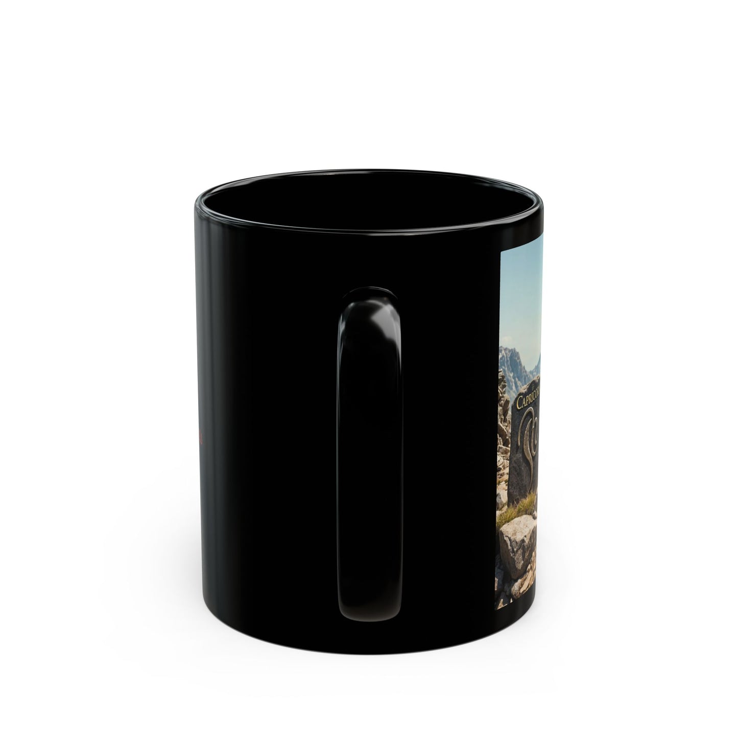 "Capricorn German Shepherd" Black Mug (11oz, 15oz)
