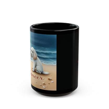 "Cancer Nurturing Cocker Spaniel" Black Mug (11oz & 15oz)