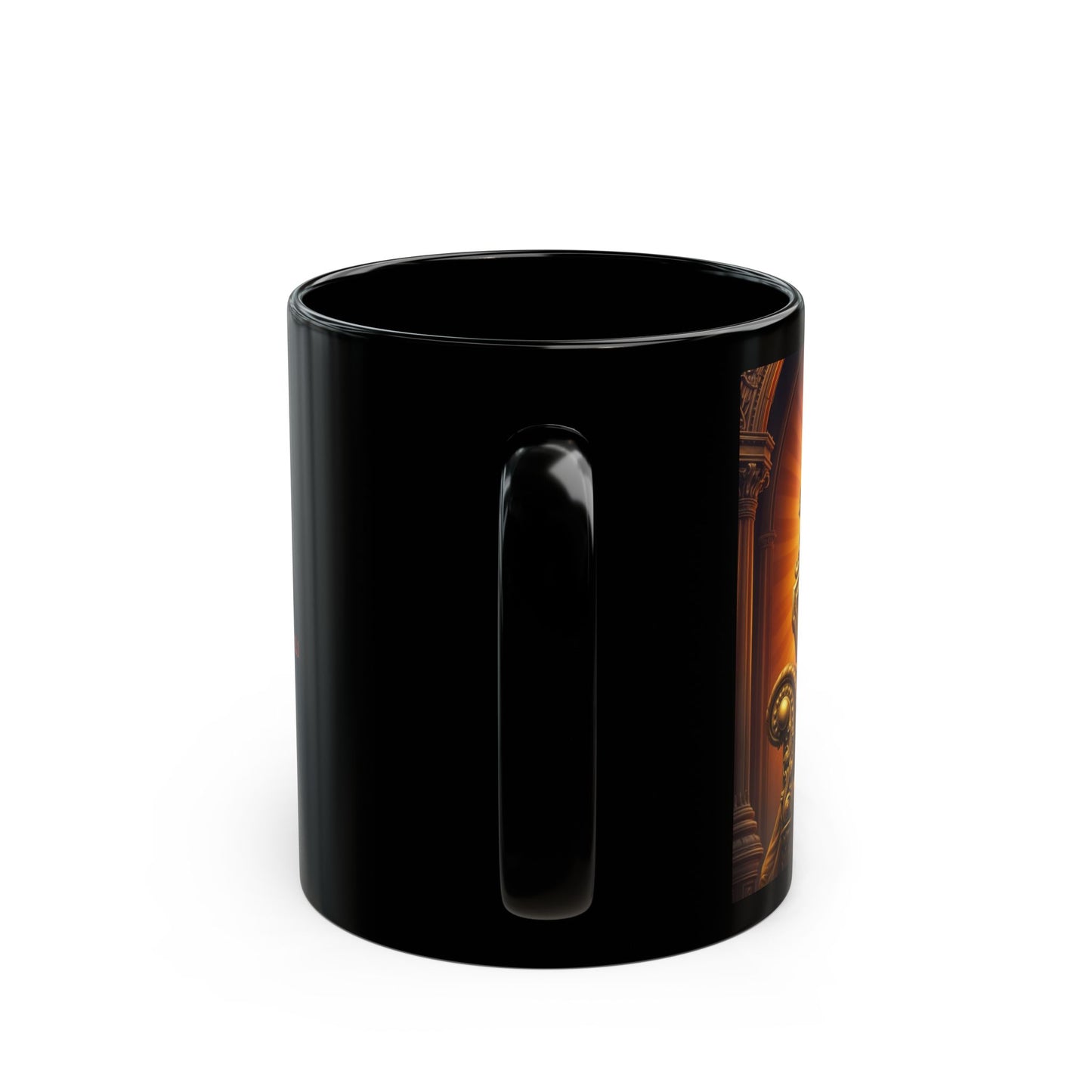 Leo Golden Retriever Black Mug (11oz, 15oz)