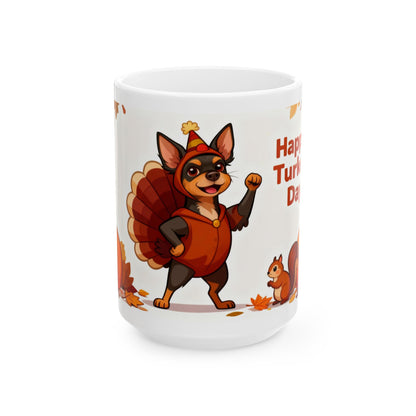 "Happy Turkey Day" Mug (11oz, 15oz)