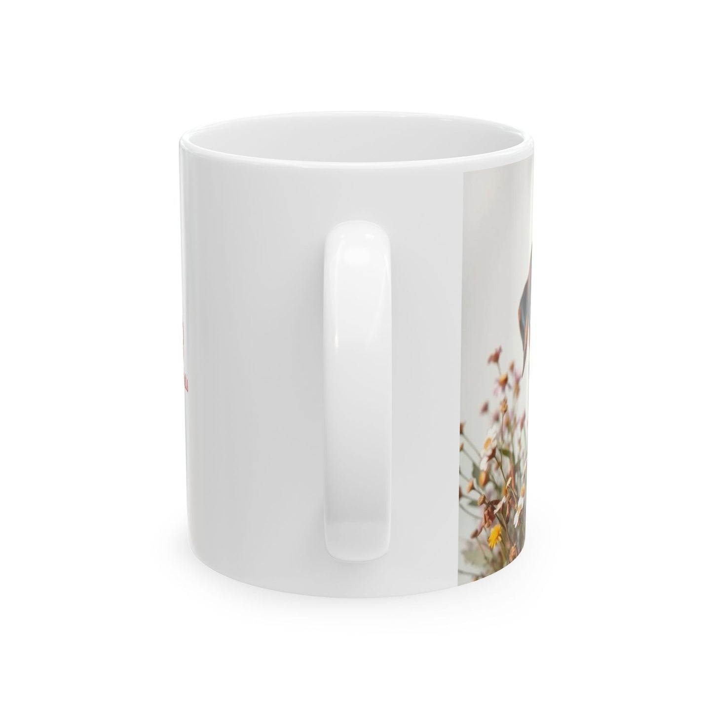 Dachshund-Min Pin Mix Ceramic Mug, (11oz, 15oz)
