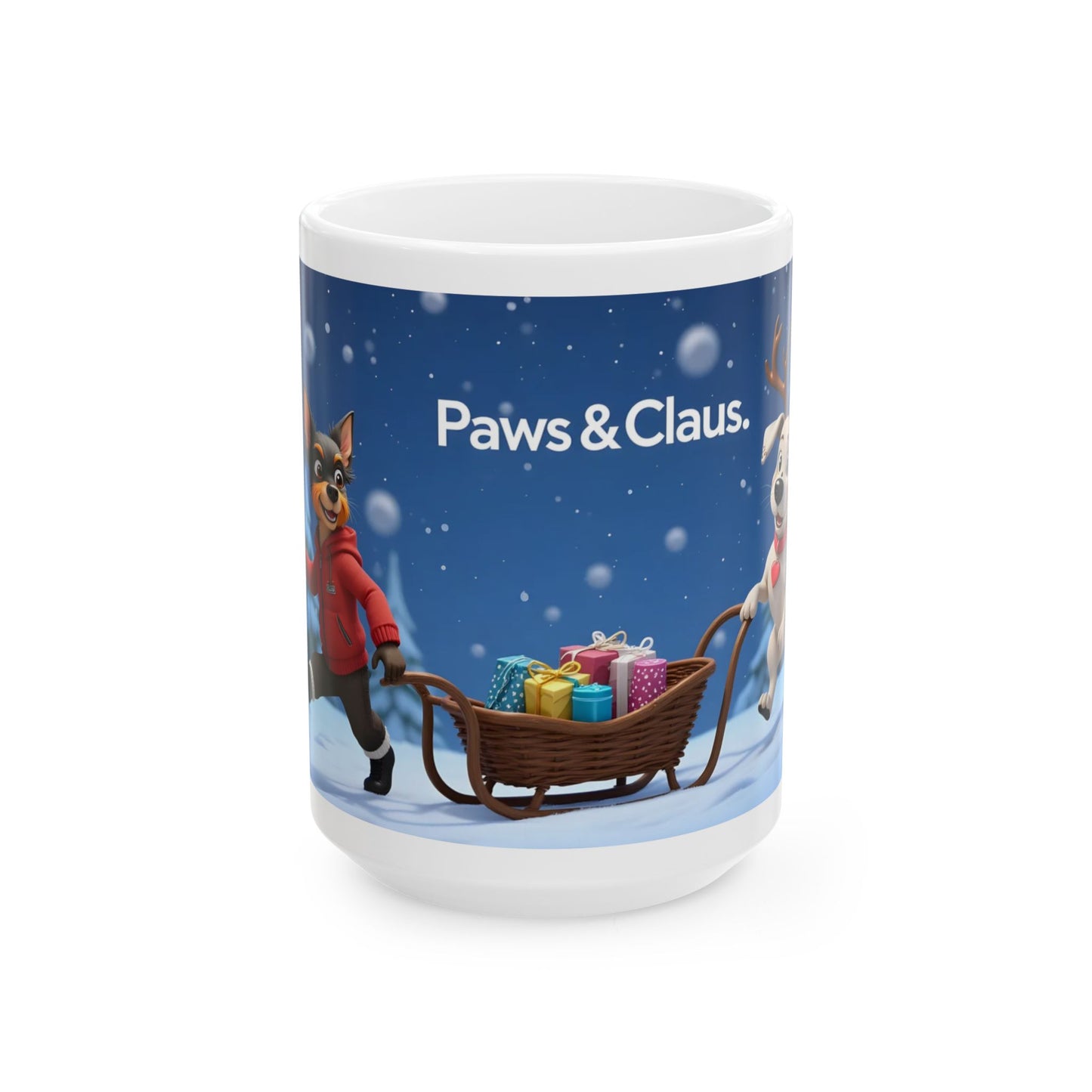 "Paws And Claus" Mug (11oz, 15oz)
