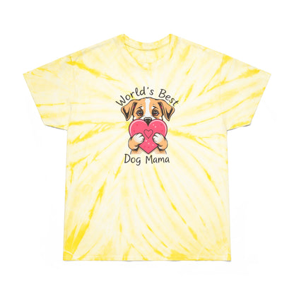 "World's Best Dog Mama" Tie-Dye Tee
