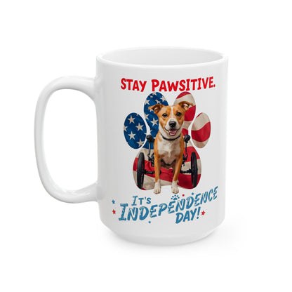 "Stay Pawsitive" Mug (11oz, 15oz)
