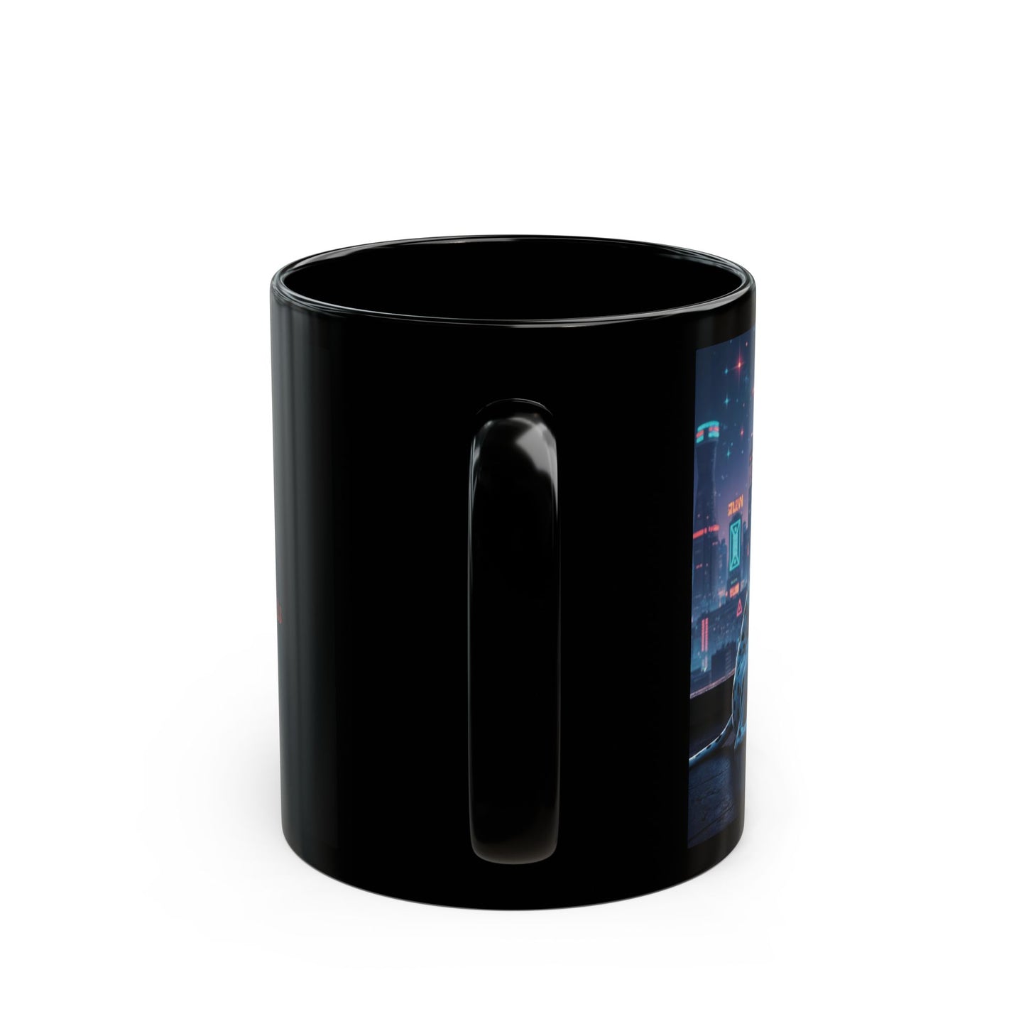 "Aquarius Dalmatian Water-Bearer" Black Mug (11oz & 15oz)