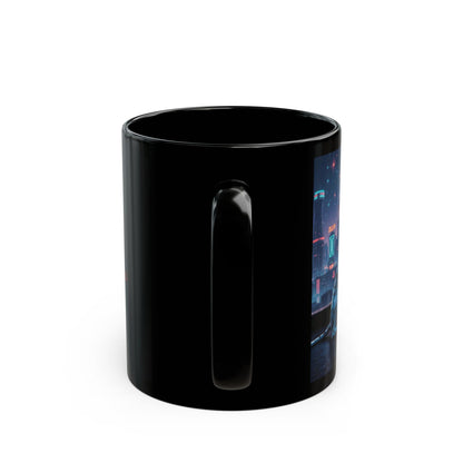 "Aquarius Dalmatian Water-Bearer" Black Mug (11oz & 15oz)
