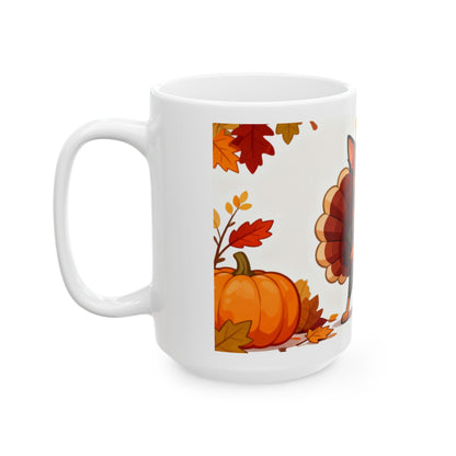 "Happy Turkey Day" Mug (11oz, 15oz)