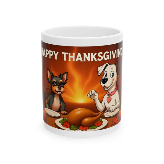 "Happy Thanksgiving" Mug (11oz, 15oz)