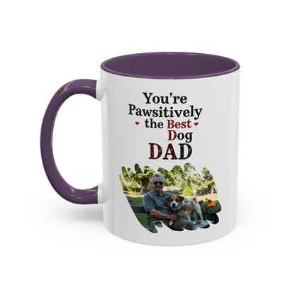 "You’re Pawsitively the Best Dog Dad" Mug (11, 15oz)