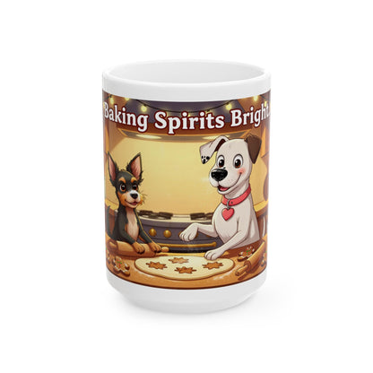 "Baking Spirits Bright" Mug (11oz, 15oz)