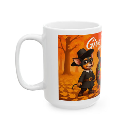"Give Thanks With Love" Mug (11oz, 15oz)