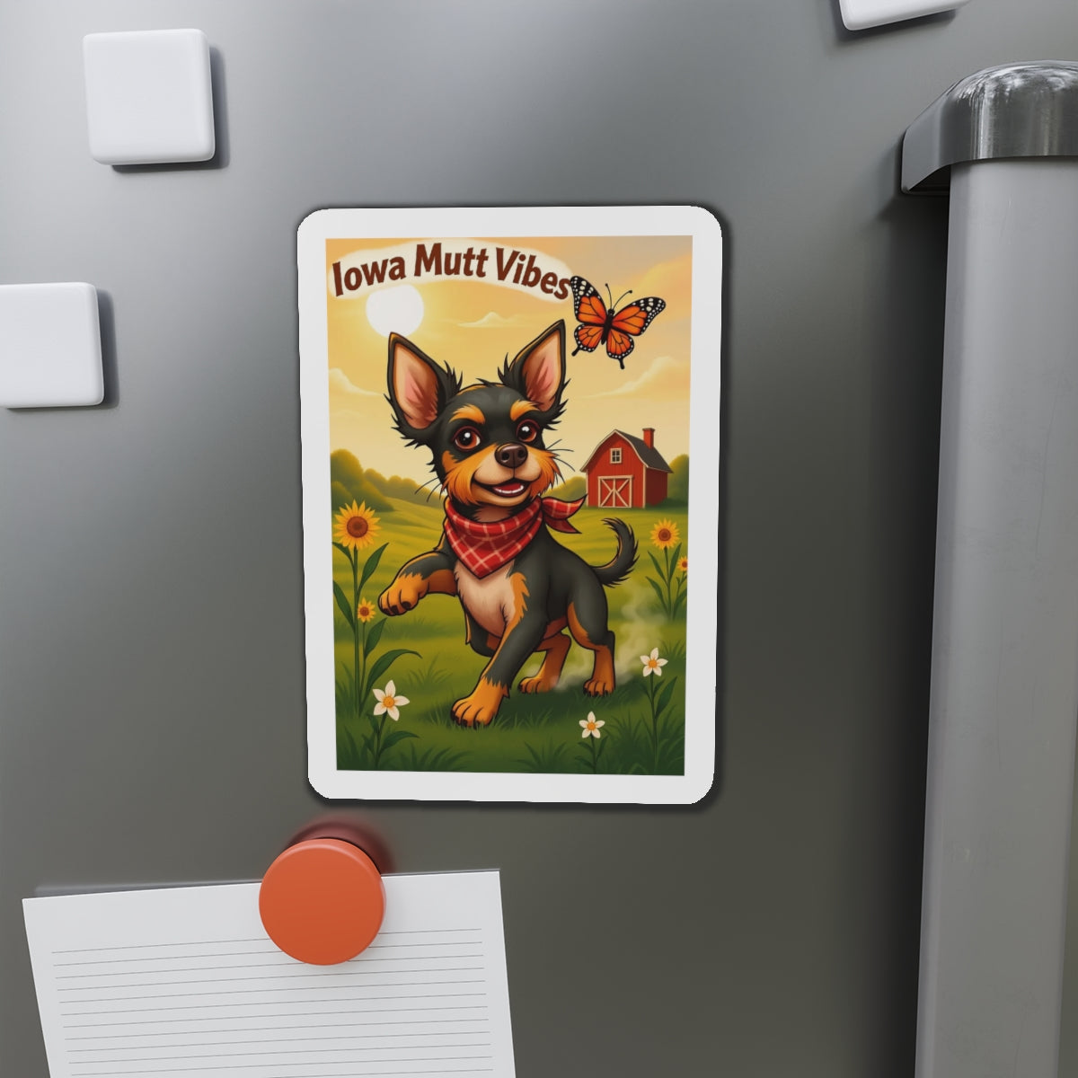 "Iowa Mutt Vibes" Magnet