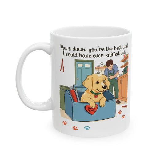 "Paws Down, Best Dad Ever" Mug (11oz, 15oz)