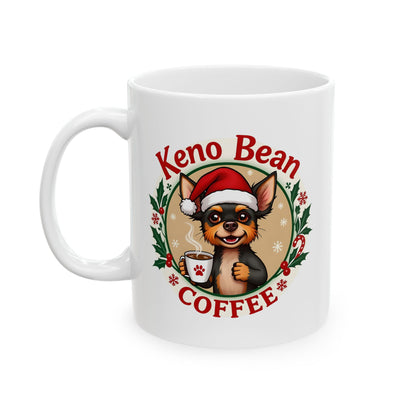 "Keno Bean Coffee Christmas" Mug (11oz, 15oz)