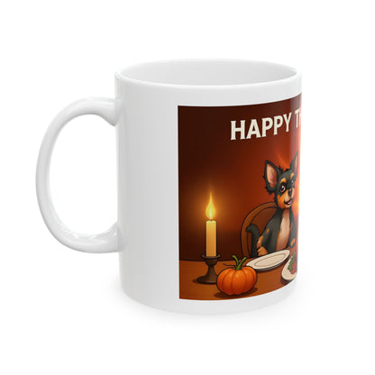 "Happy Thanksgiving" Mug (11oz, 15oz)