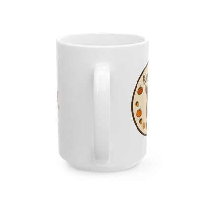 "Keno Bean Coffee Thanksgiving Logo" Mug (11oz, 15oz)