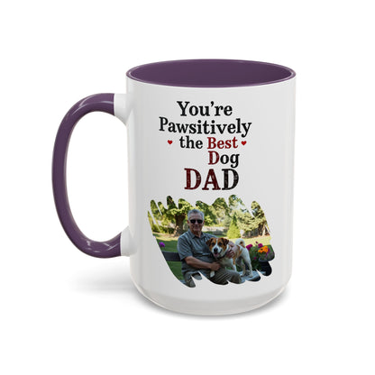 "You’re Pawsitively the Best Dog Dad" Mug (11, 15oz)