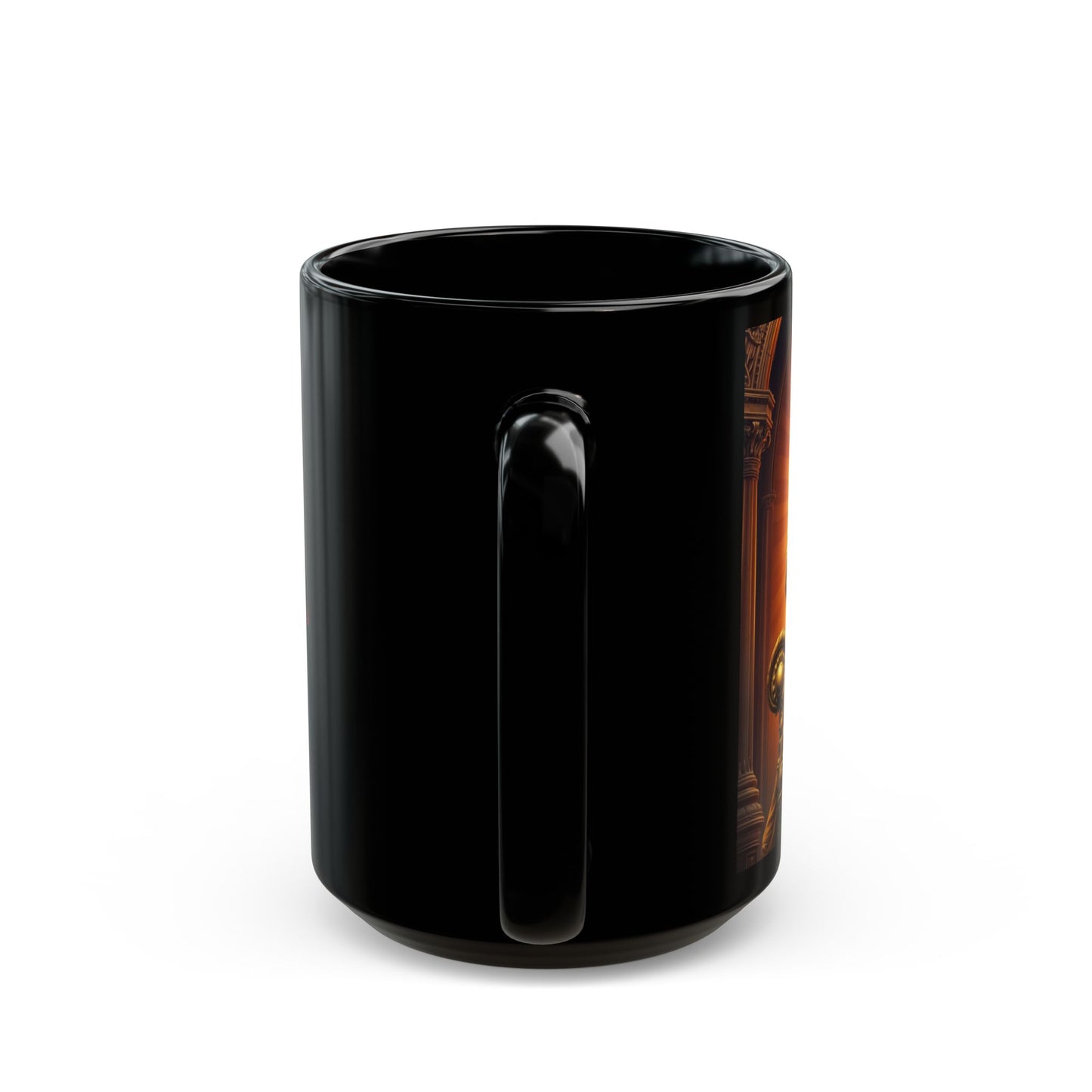 Leo Golden Retriever Black Mug (11oz, 15oz)