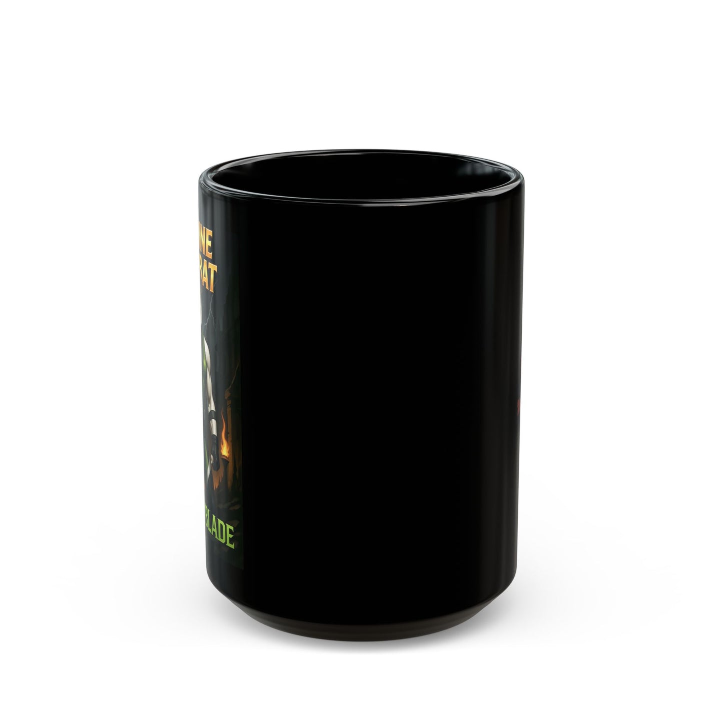 "Canine Kombat - Willow Blade" Black Mug (11oz, 15oz)