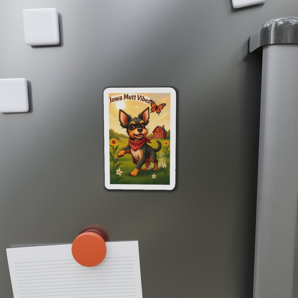 "Iowa Mutt Vibes" Magnet