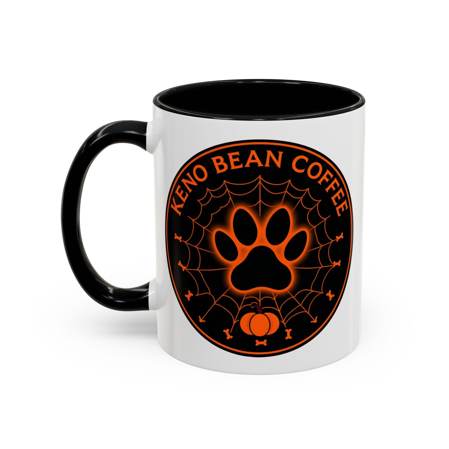 "Keno Bean Coffee Halloween Emblem" Mug (11oz)