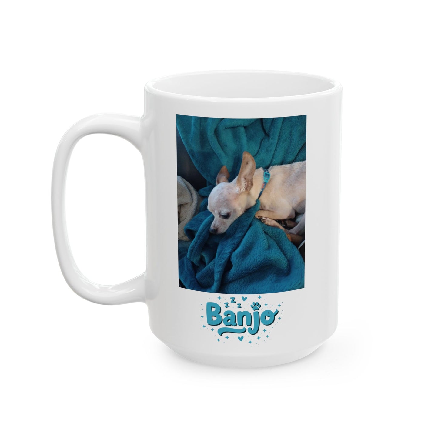 "Banjo The Chihuahua" Custom Mug (11oz, 15oz)