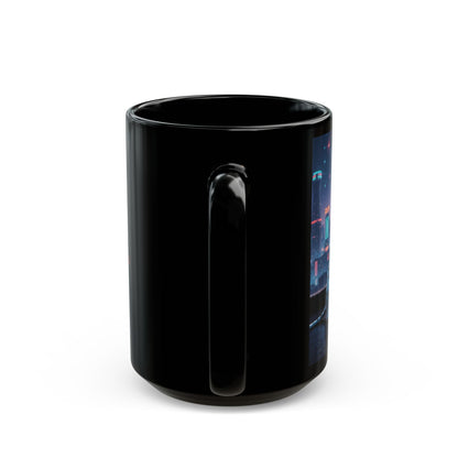 "Aquarius Dalmatian Water-Bearer" Black Mug (11oz & 15oz)