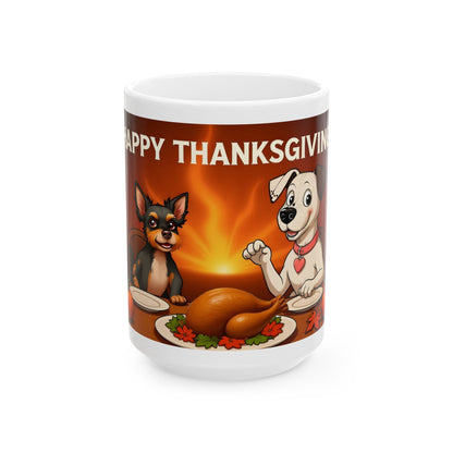 "Happy Thanksgiving" Mug (11oz, 15oz)